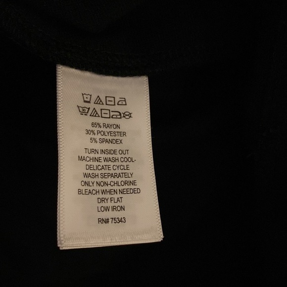 Adrienne Vittadini Black Half-Sleeve Sheath Dress with Pockets - Picture 7 of 7